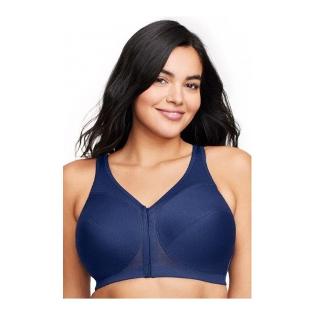 Glamorise #1265 Magiclift Front Close Posture Back Support Bra 54C